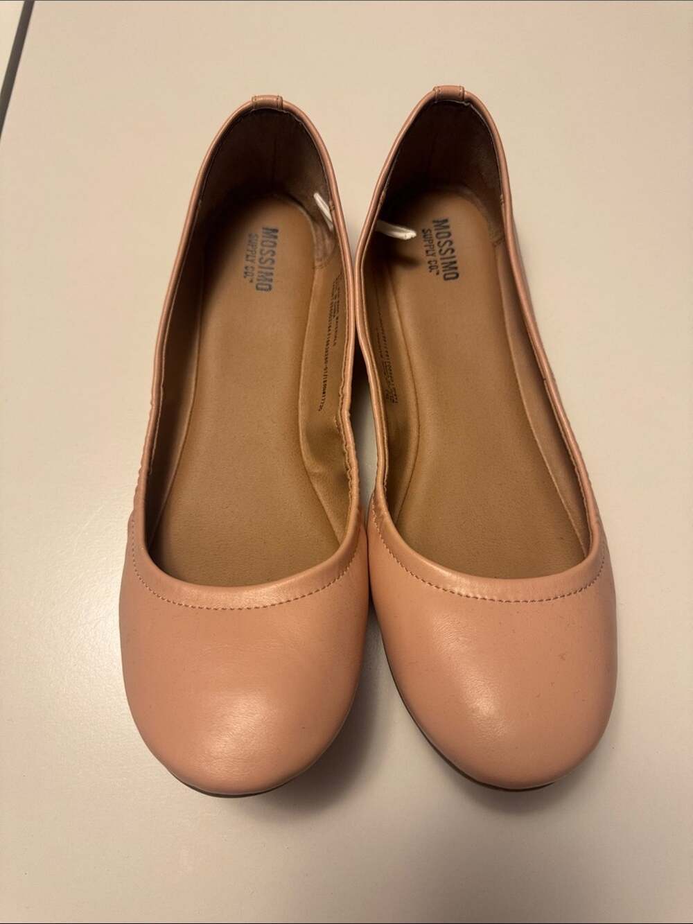 Mossimo Supply Co. Blush Pink Leather Ballet Flats